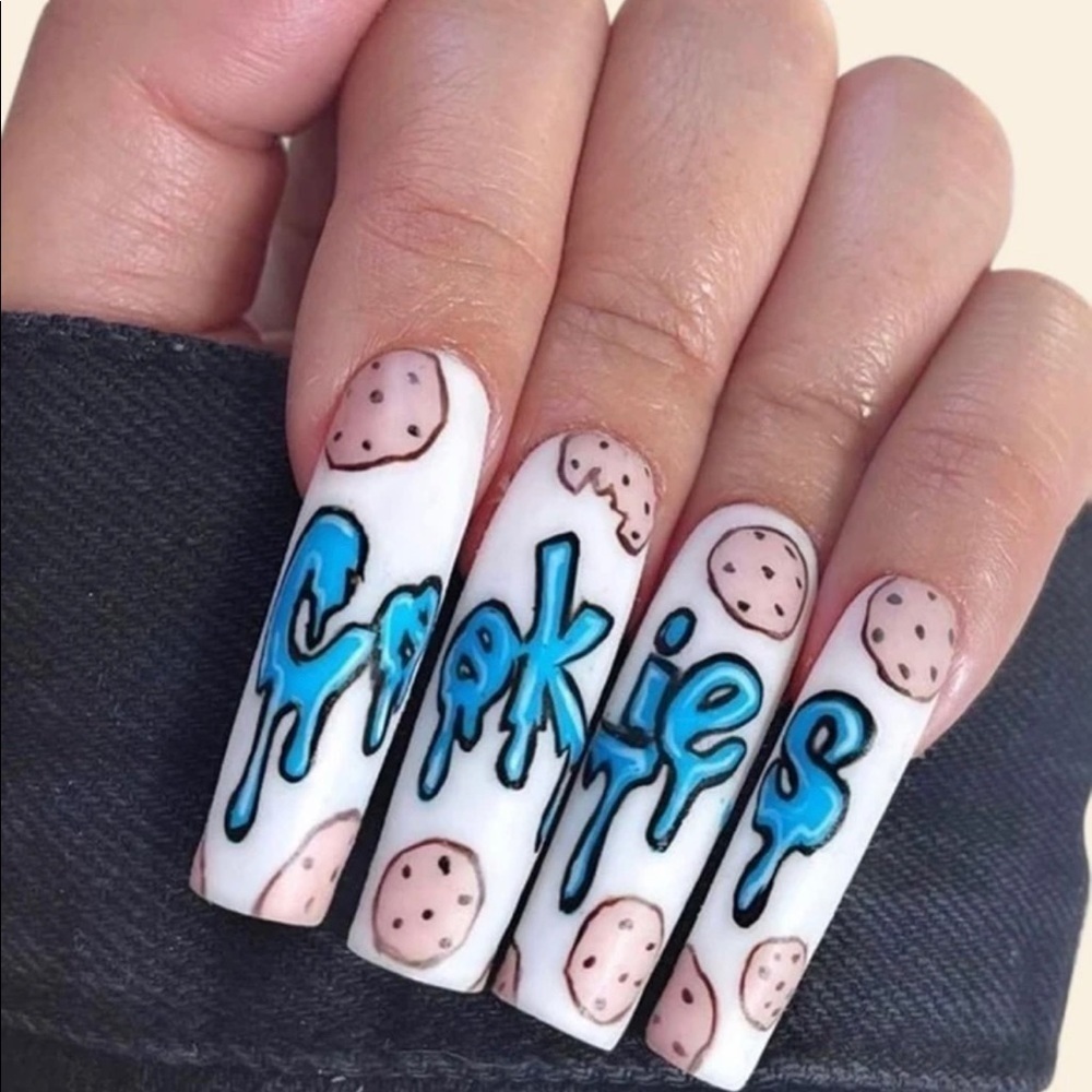 Chocolate Chip Cookies Press On Nail Decals
